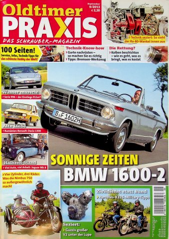 Deckblatt Oldtimer Praxis (09/2013)